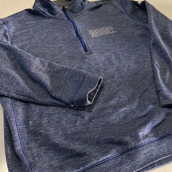 Adidas Team Apparel Climawarm Chargers 1/4 Zip Pullover Sweatshirt Mens XXL - Picture 3 of 13